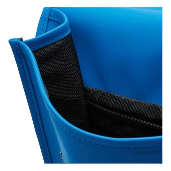 Rains Solid W3 Waves Backpack Blue Black PU Waterproof Adjustable Shoulder Strap - Picture 4 of 10